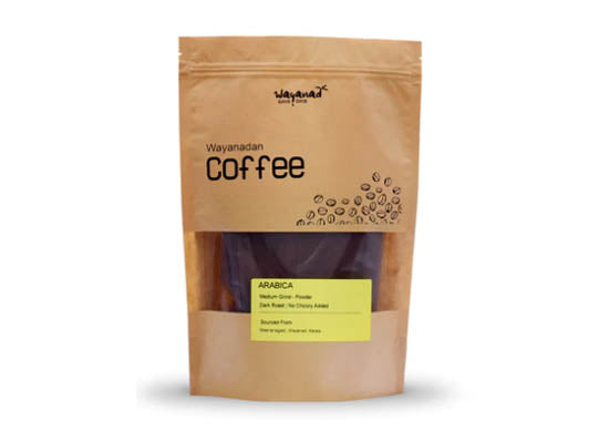 Dark Roast | Medium Grind Powder | 100 % Arabica Coffee - 750g - Wayanad Green Fresh
