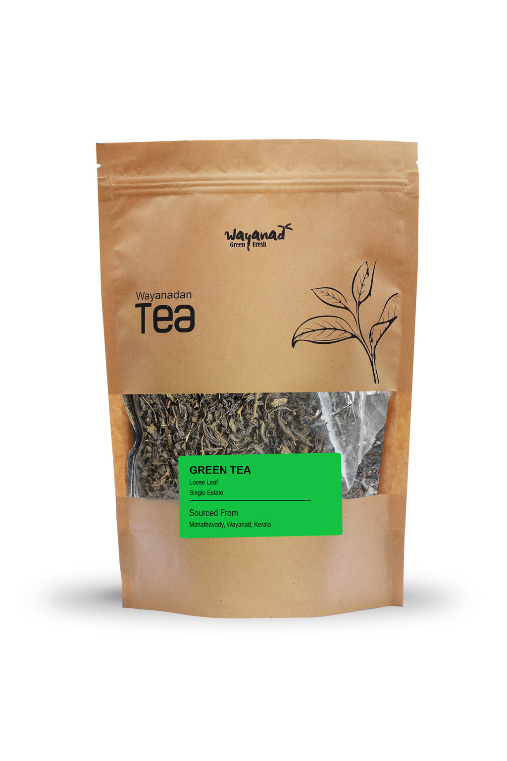 Wayanadan Green Tea - Loose Leaf - Wayanad Green Fresh