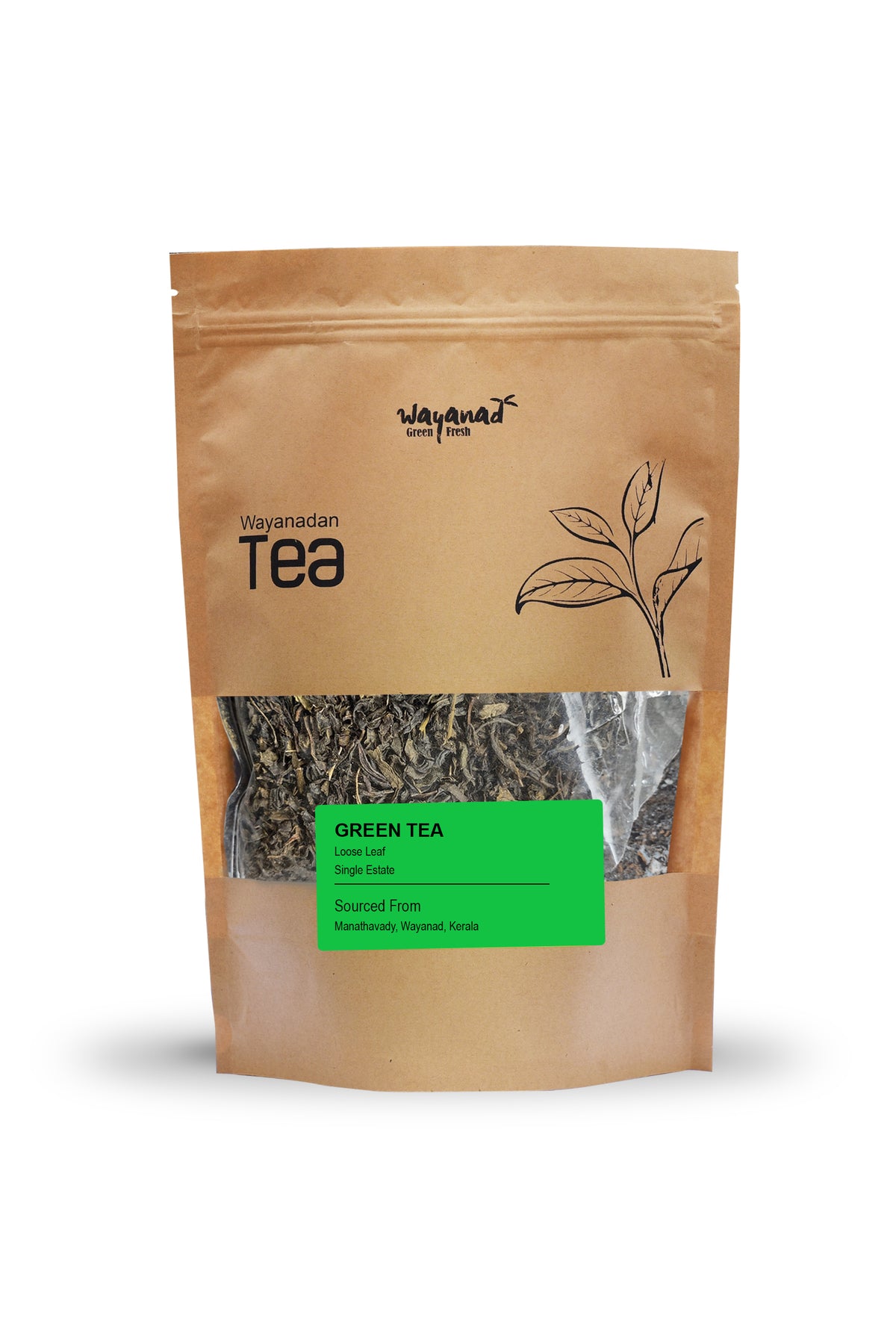 Wayanadan Green Tea - Loose Leaf - Wayanad Green Fresh